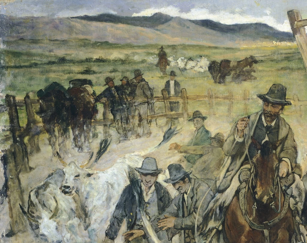 Marcatura di torelli in Maremma - Istituto Matteucci, Viareggio (Lucca), dettaglio